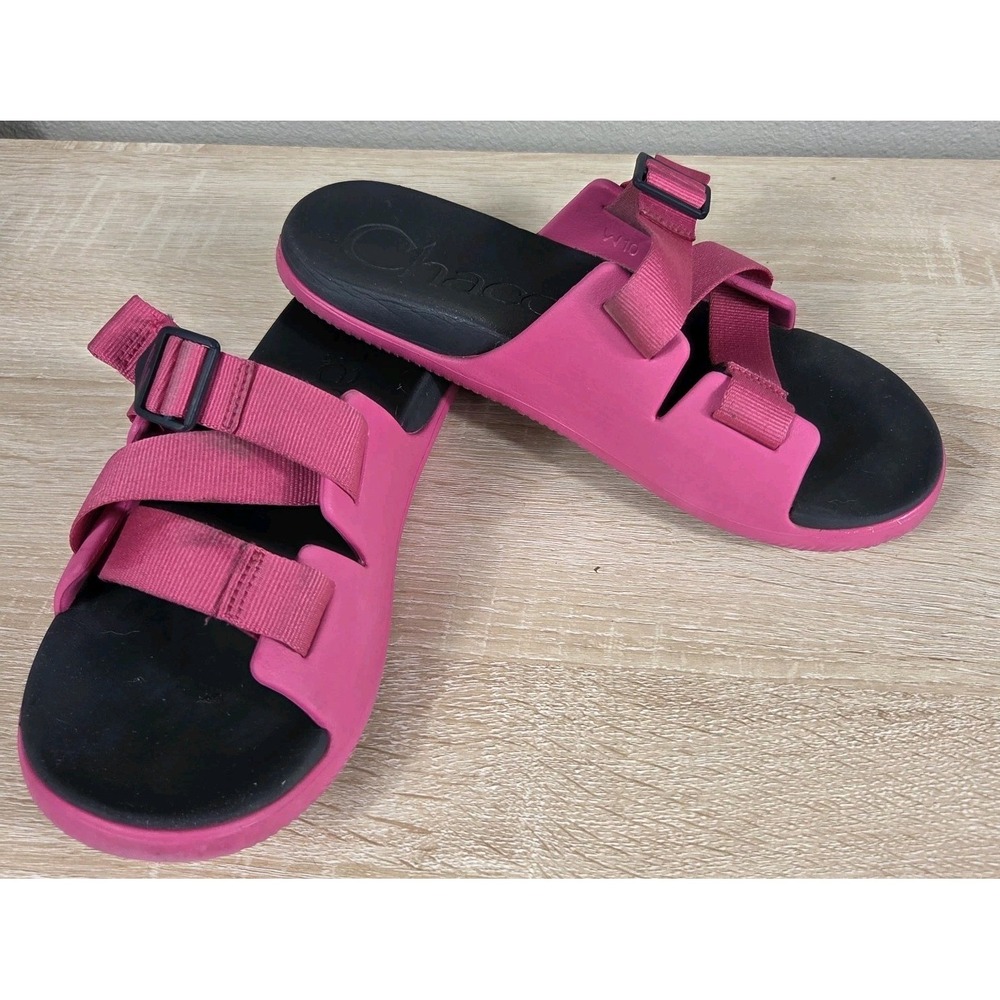 Chaco Chillos Slide Sandals Pink Adjustable Comfort Women's US 10 EU 41